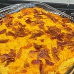 corn casserole with bacon and cheddar